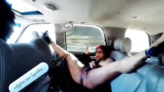 Squirting: Uber driver first time being squirted on..Yo check him out he was stroking #1