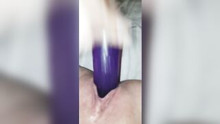 Slow motion amateur squirting