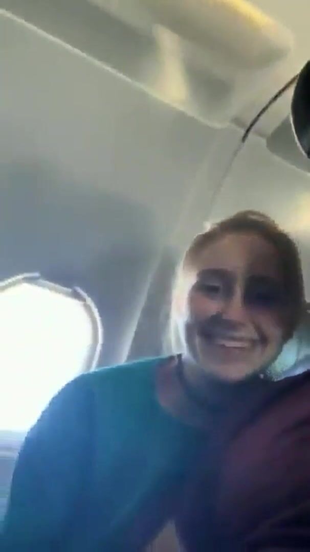 Slutty Wife gives Blowjob on the plane
