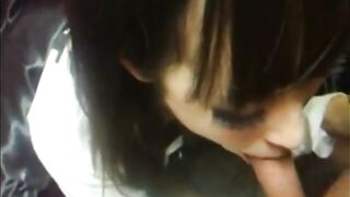 Sluts_Blowjobs: Amateur Japanese Girl Sucking Dick And Giving A Handjob #3