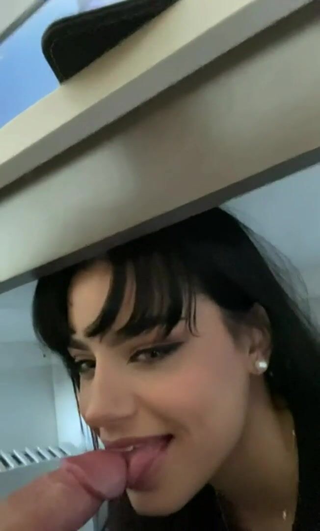 Blowjob Under The Table