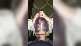 SloppyBlowjob: put my hair in a ponytail during this lol #1