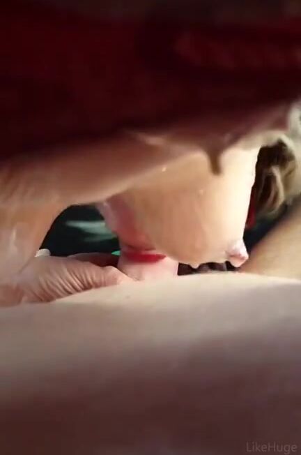POV Close-up Blowjob with Sloppy Ending