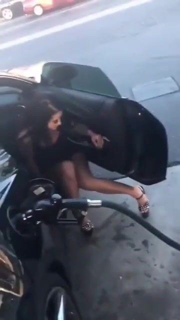 Peeing At Gas Station