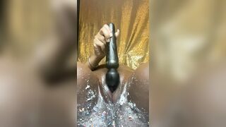 Squirting: Mature ebony mom squirt #3