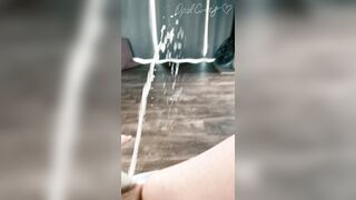 Squirting: Insane squirt fountains and a massive puddle from my POV #1