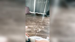 Squirting: Insane squirt fountains and a massive puddle from my POV #4