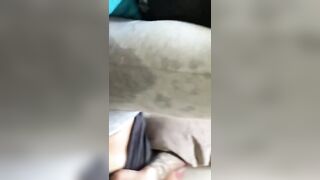 That pussy looks so hot peeking out of those leggings! Sound on!
