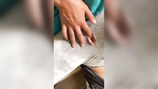 Squirting: That pussy looks so hot peeking out of those leggings! Sound on! #2